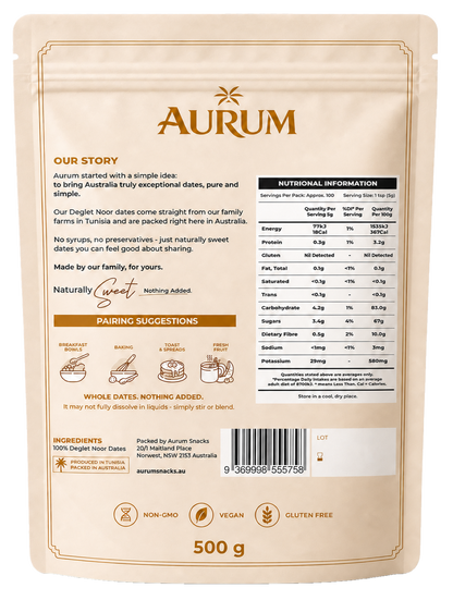 Date Sugar — 100% Tunisian Dates, Fine Milled