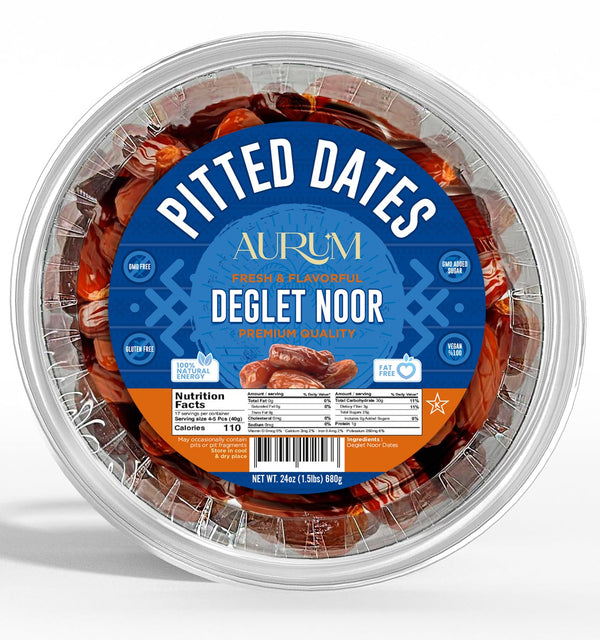 Soft Pitted Dates — Tunisian Deglet Noor