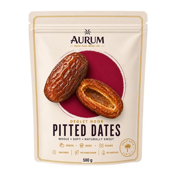 Soft Pitted Dates — Tunisian Deglet Noor, No Added Sugar